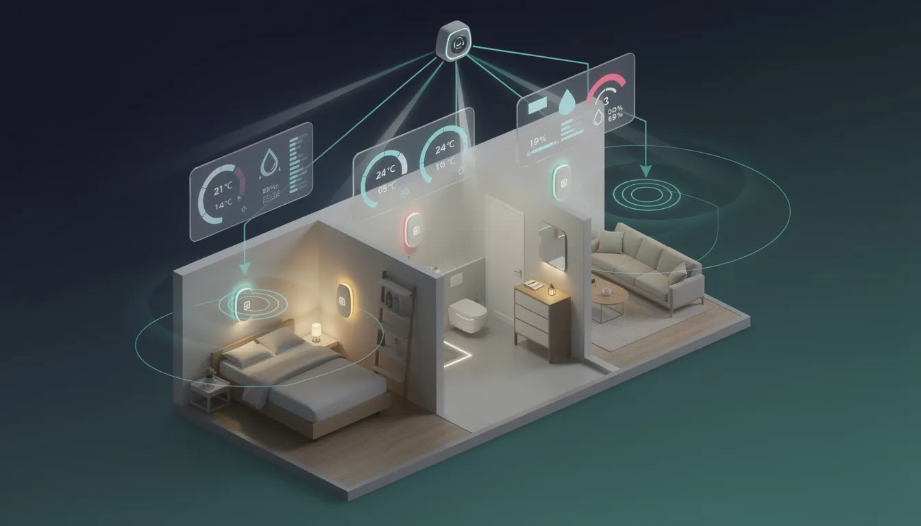 Chaque pièce a son climat, vous les suivez tous